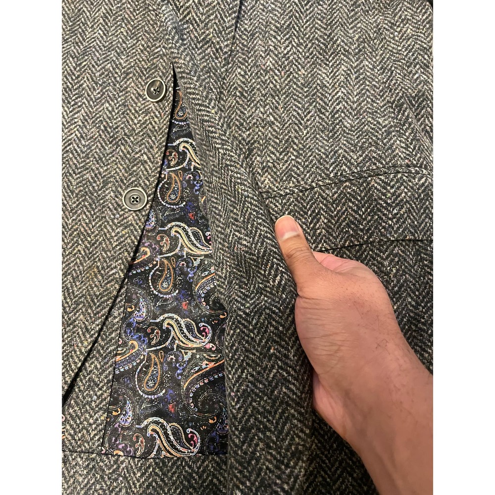 Alexander Julian - The “Tweed” herring bone sport coat / 46R - Picture 13 of 13